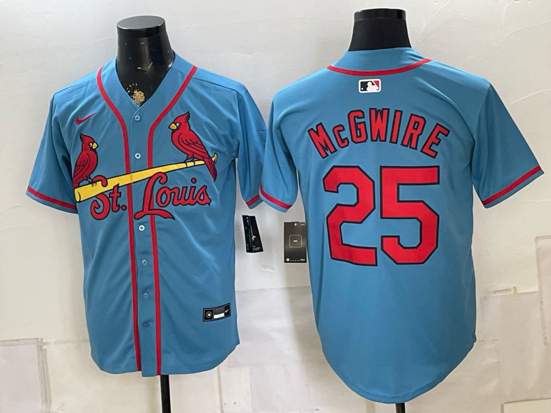 Men 2026 St.Louis Cardinals #25 McGwire blue Nike MLB Jersey 0822001->st.louis cardinals->MLB Jersey